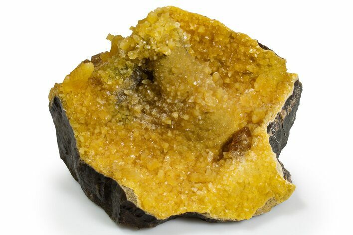 Honey Colored Barite Crystals on Fluorescent Calcite - Elk Creek #330390